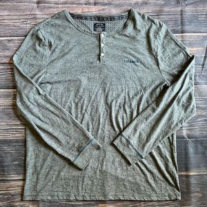 Ted Baker Long Sleeve Henley- XL